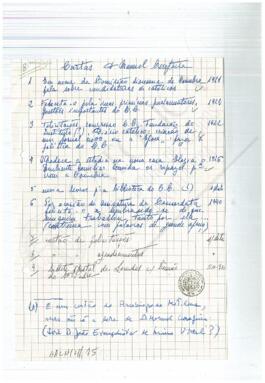 Correspondência de D. Manuel Gonçalves Cerejeira