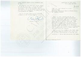 Carta de Robert Chester Smith para Guilherme Braga da Cruz