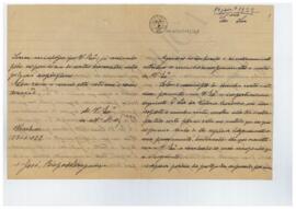 Carta de D. José [Leite Lopes de Faria], bispo de Bragança, para António Lino Neto