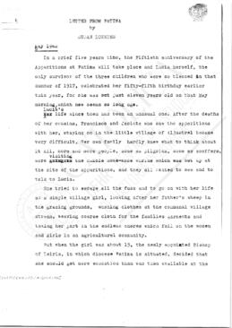 [Vida da irmã Lúcia]