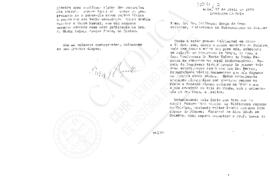 Carta de Robert Chester Smith para Guilherme Braga da Cruz