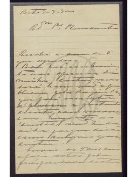 Carta de António, Bispo do Porto a Benevenuto de Sousa