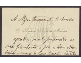 Teotónio [Manuel Ribeiro Vieira de Castro], Bispo de [São Tomé de] Meliapor