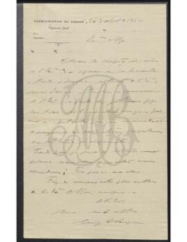 Carta do cónego Manuel Anaquim a Benevenuto de Sousa