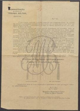 Jornal “Folhas Soltas”