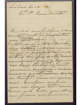 Carta de António, Bispo do Porto a Benevenuto de Sousa